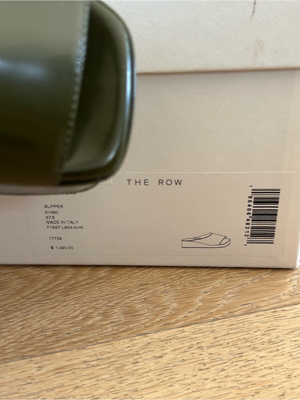 The Row Emi Platform Sandal in Khaki, Size 7.5 - Picture 7 of 8